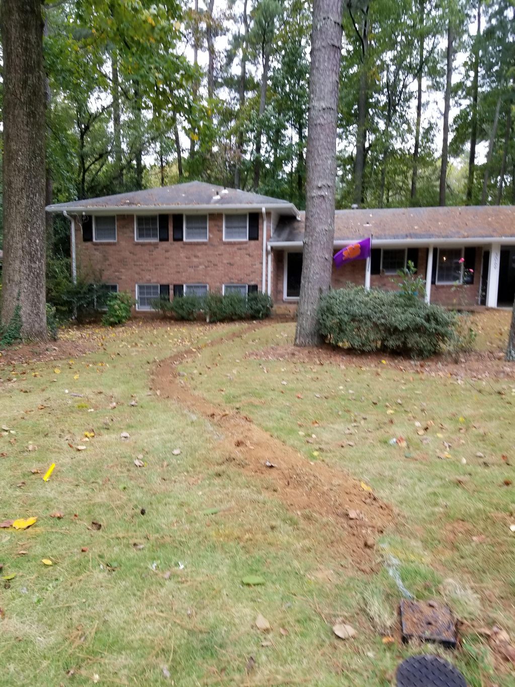 Replaced water service line from meter to house