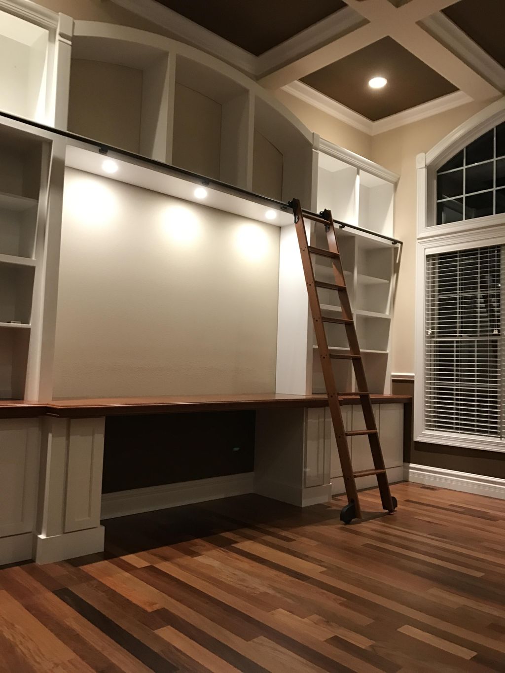 After...custom desk and shelving 