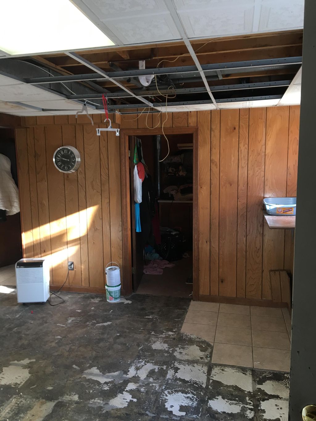 Before-basement makeover