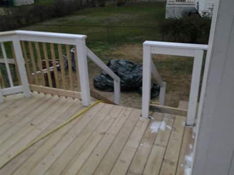 new deck and railing 