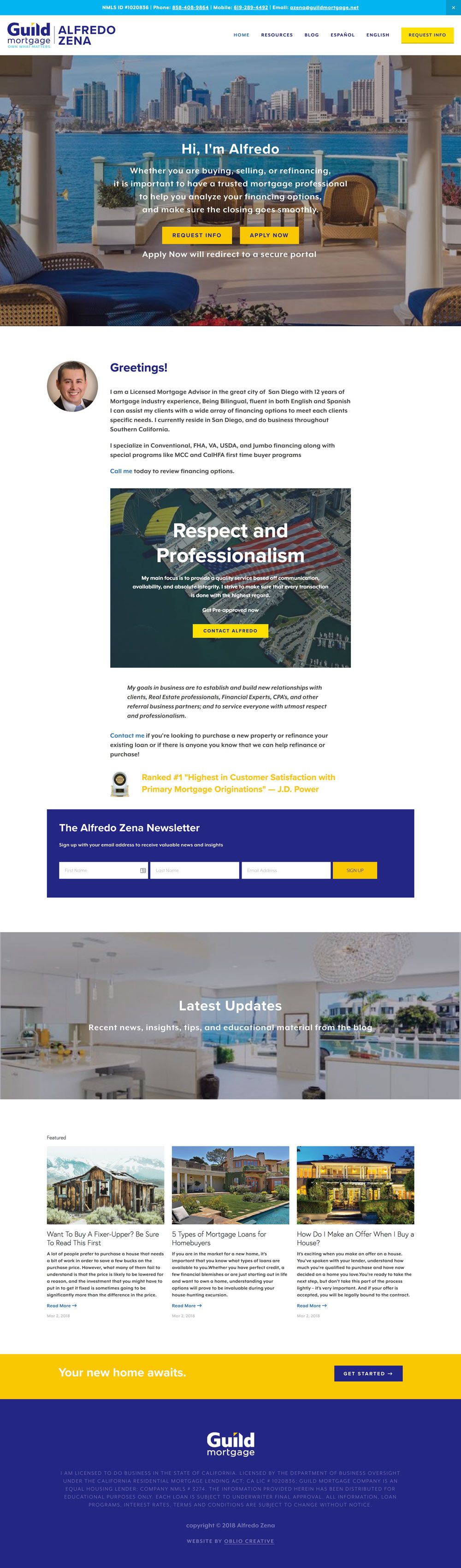 alfredozena.com | web design, graphic design, cont