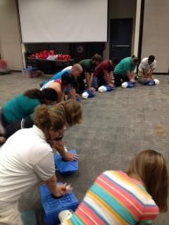 School CPR class