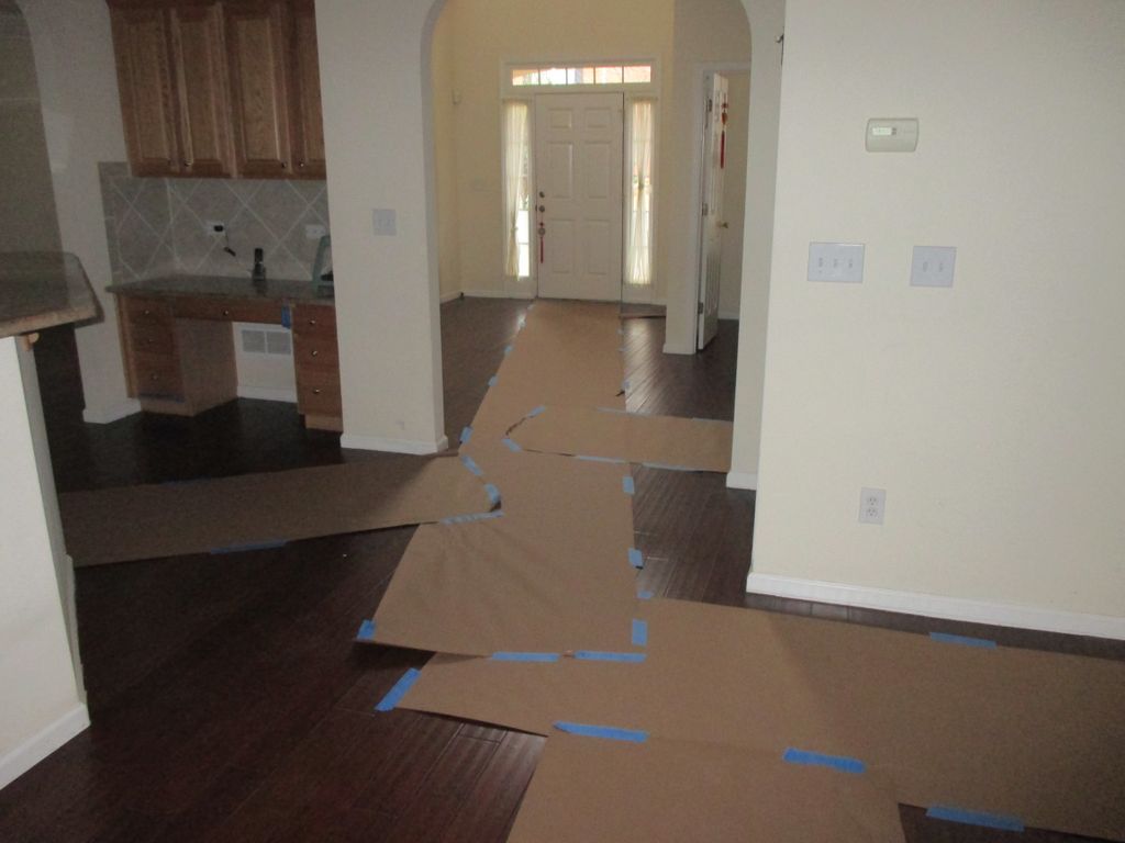 Bamboo floor installation