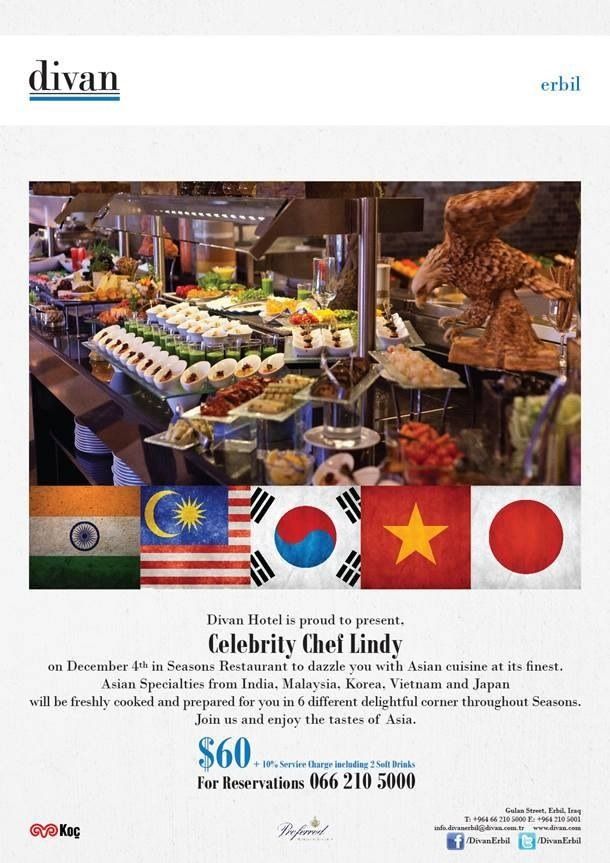 I was invited to create an Asian menu at The Divan