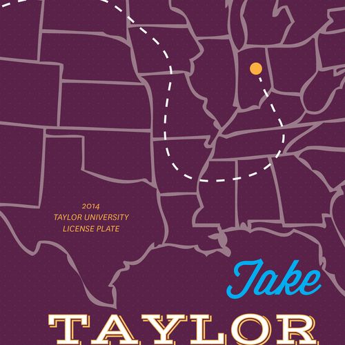 Promotional mailing for Taylor University license 