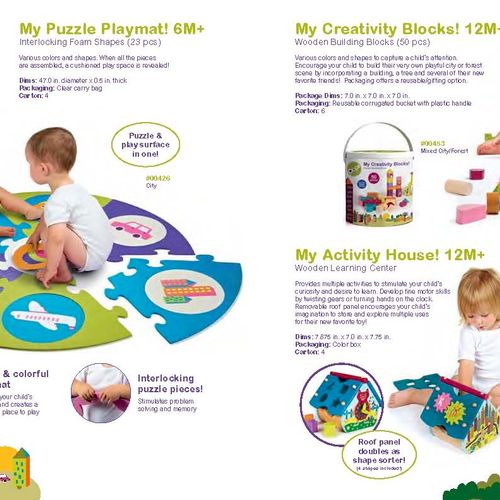 "Oops" Infant & Toddler Product Catalog Page