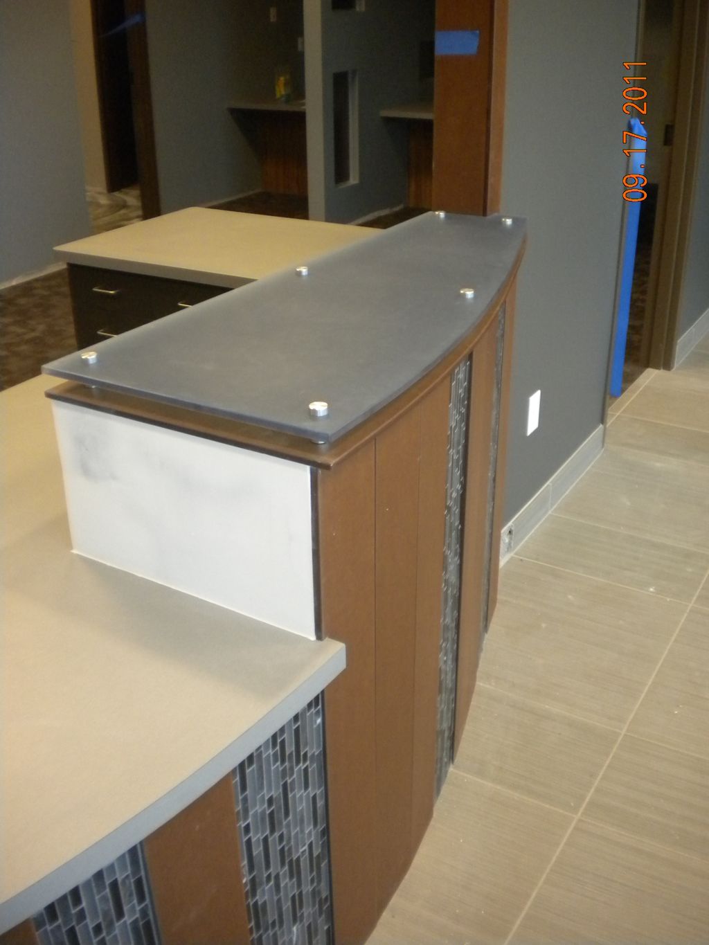 Paperstone, Glass Tile and 3-form