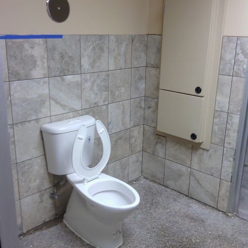 Pets Mart Store Toilet installed