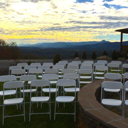 Seating for wedding performed 10/25/14 for couple 