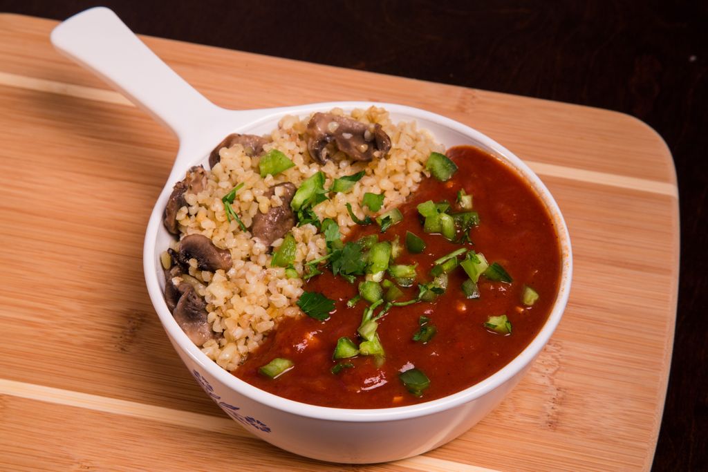 1.	Bulgur Rice with Spicy Sauce     Vegan
	Bulgur