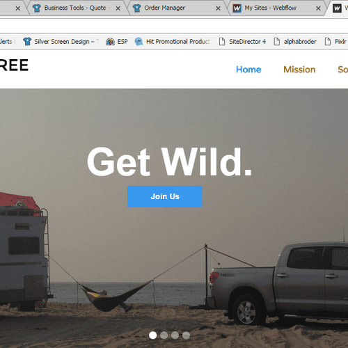 WildFree, Web Design
