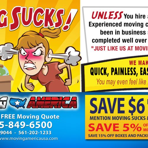 SAVE ON YOUR MOVING COST! Moving doesn't have to s