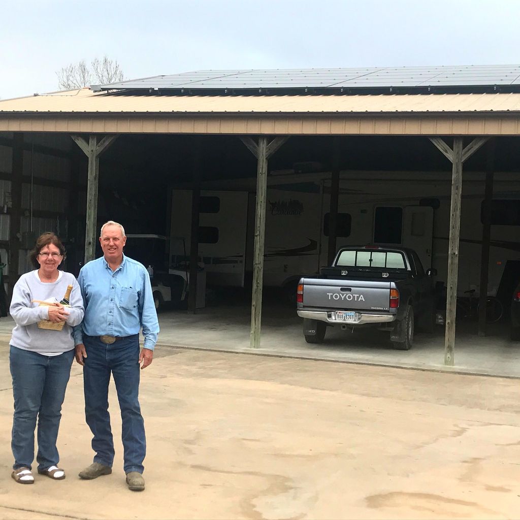 Mr & Mrs Taylor are excited about their new system