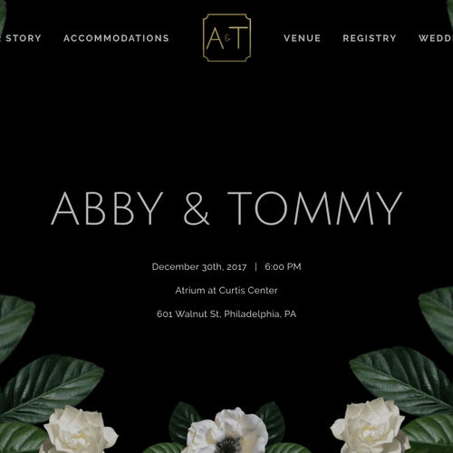 Wedding website design and Logo Design. View more 