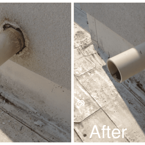 Waterproofing pipe penetration