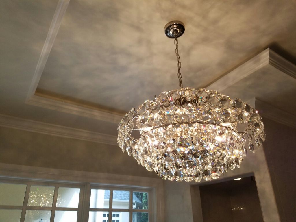 This the same house as above. We hung this chandel