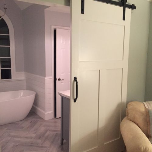 Alpharetta Bathroom Barn Door