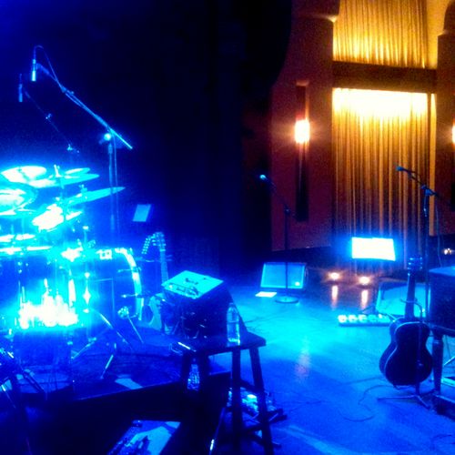 Setup at the Franklin Theatre