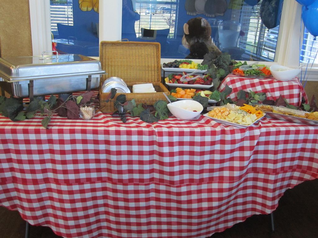 Picnic style open house.