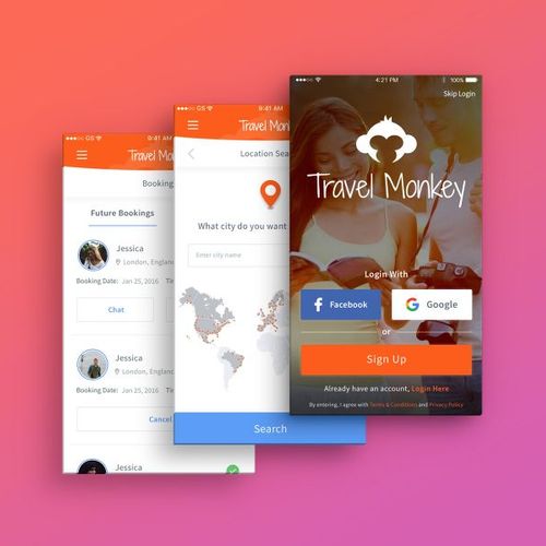 Travel Monkey | Travel Industry iOS & Android App