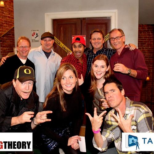 TapSnap on the set of The Big Bang Theory