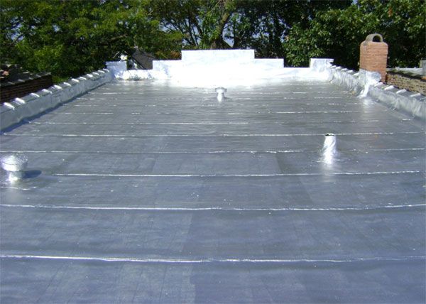 This roof was coated 2 years ago. Look how nice it