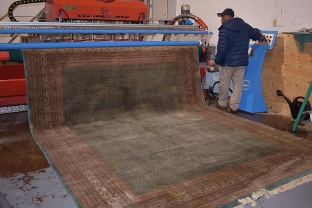 Oriental rug to be in-plant cleaned
