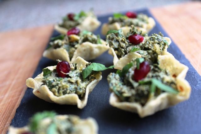 beet leaves with walnut paste