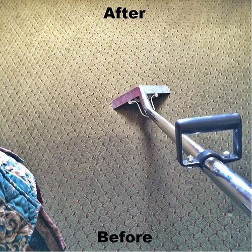 Carpet cleaning at a motel