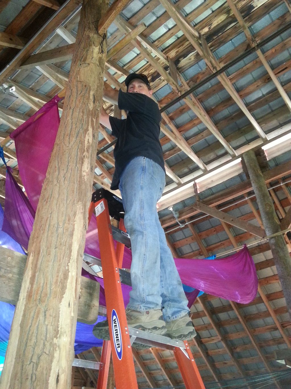 Erik working at L.E.A.F