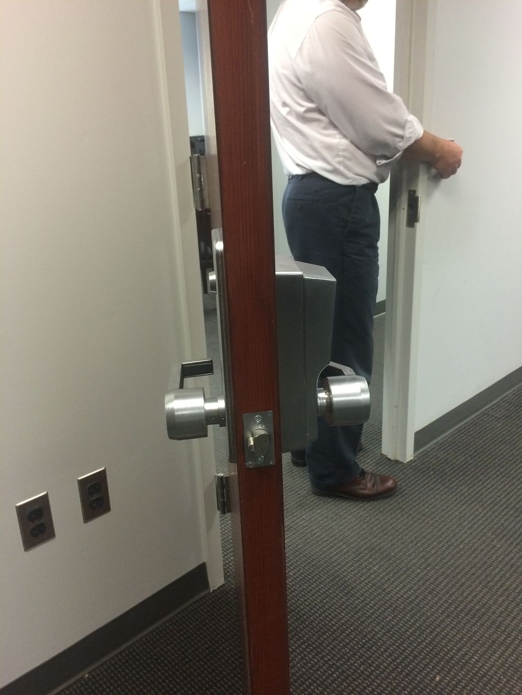 High security lock installation pic 2