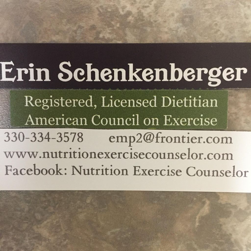 Erin Schenkenberger Registered, Licensed Dietitian