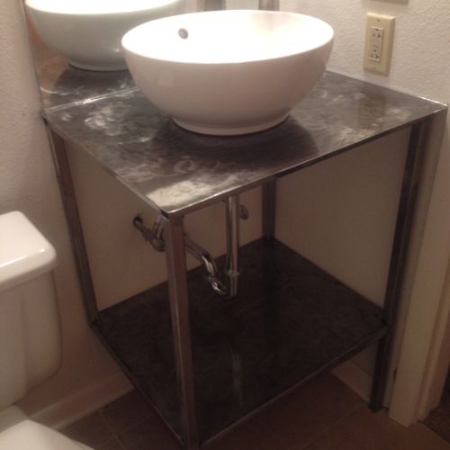 custom made bathroom sink