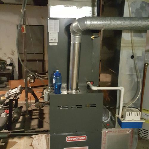 gas furnace and central air conditioning(after rep