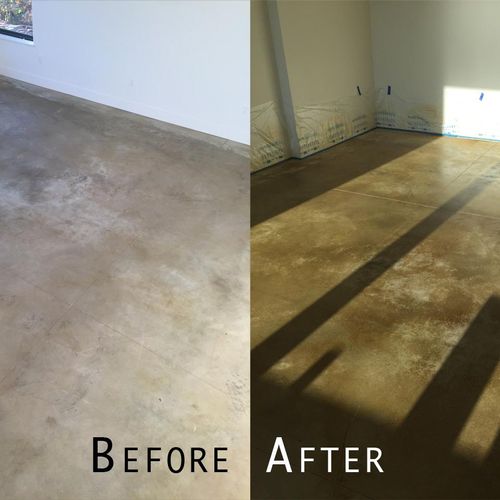 Floors Stained and Sealed