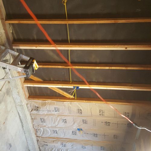 Garage getting outlets and Insulation