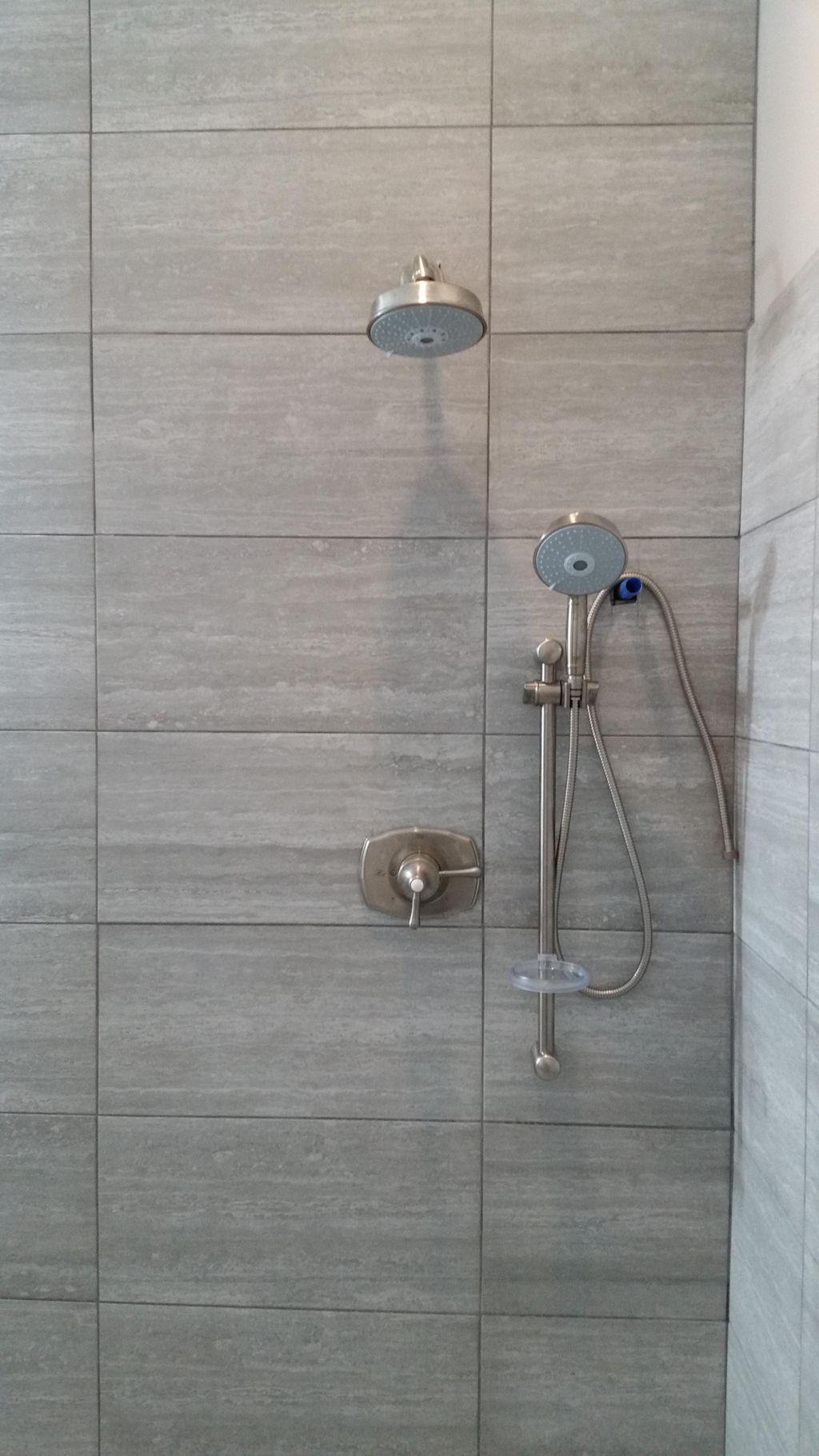 Hansgrohe master shower with hand held 