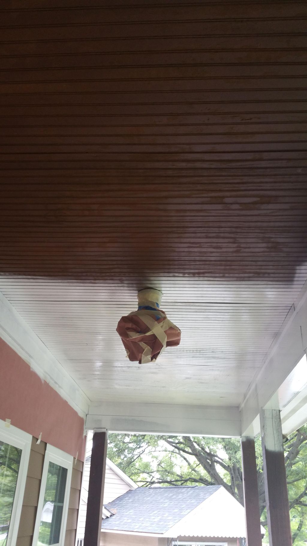Porch Ceiling Before