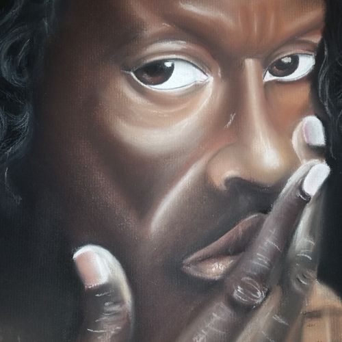 Portrait Miles Davis pastel