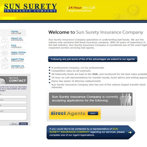 Sun Surety Insurance Company

Custom website. All 