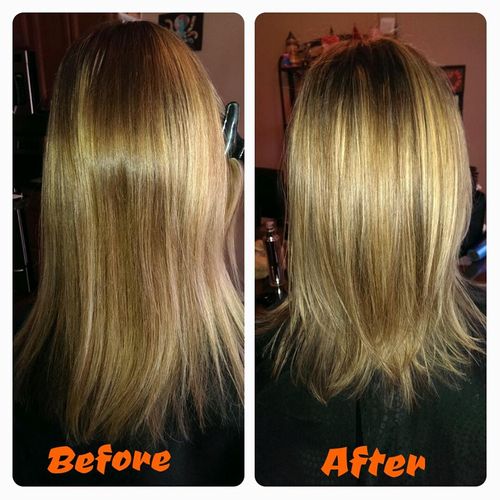 Cut and retouch highlights