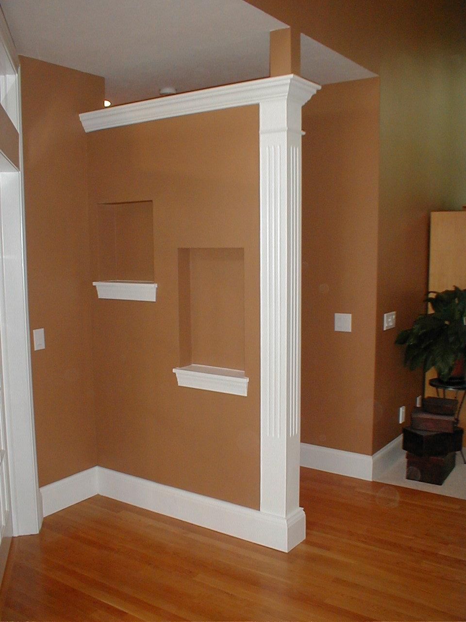 Finished carpentry, and paint.