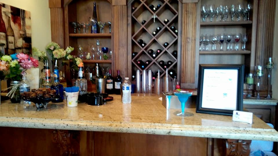 Beautiful in-home bar set-up!