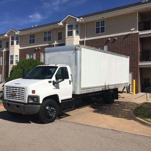 24ft box trucks with lift gate and ramp.