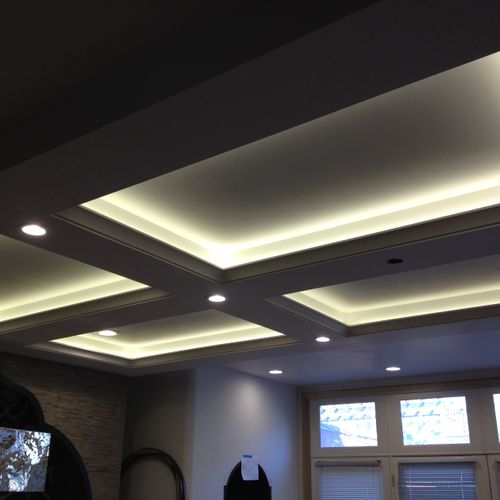 LED coffer ceiling