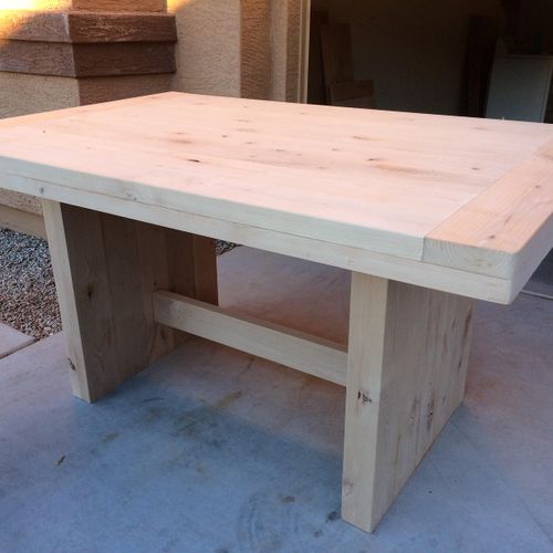Alder wood Dining Room Table