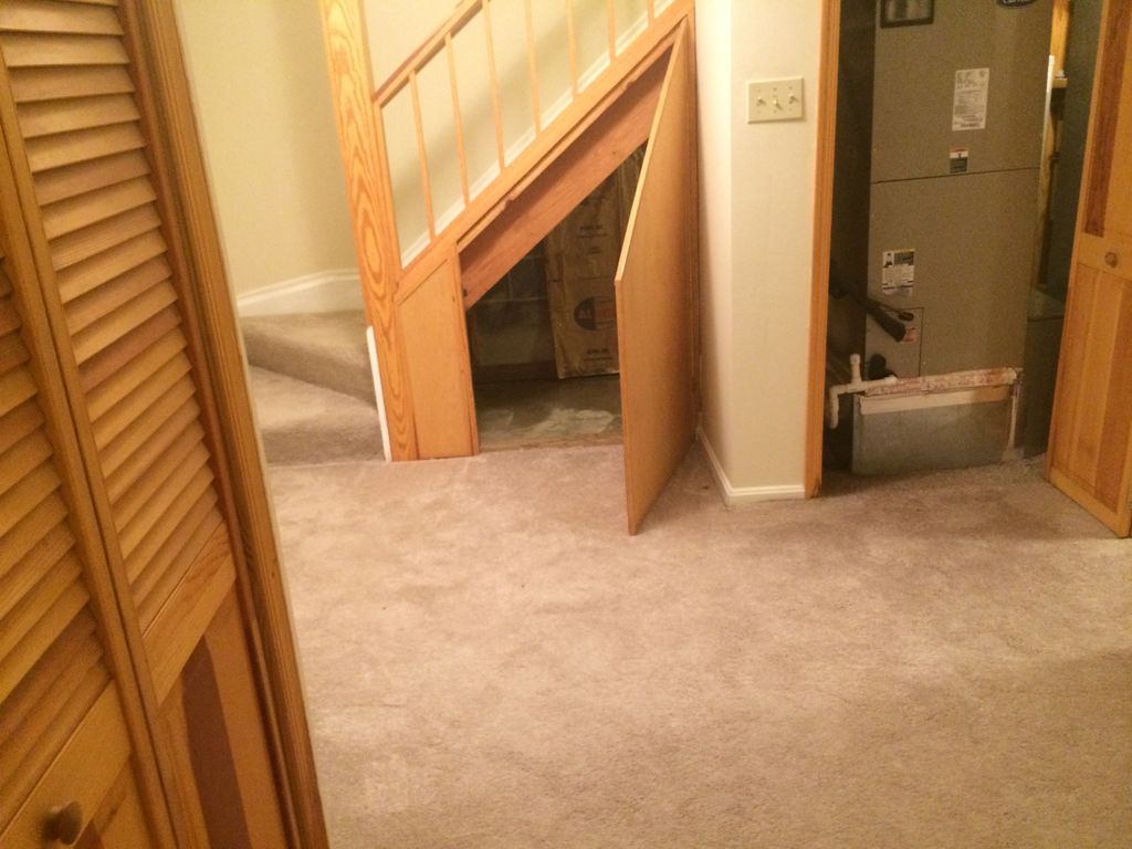 Basement flooded from water heater burst
