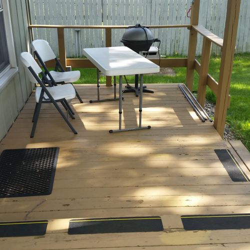 EXISTING DECK TO BE REBUILT