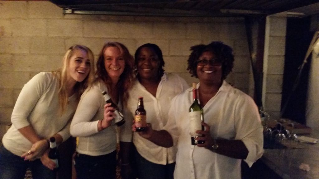 Bartending a backyard wedding reception