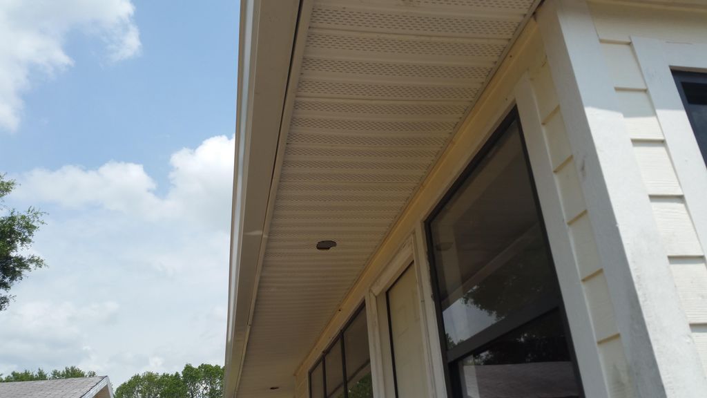 Replace soffit and fascia board,and installed gutt